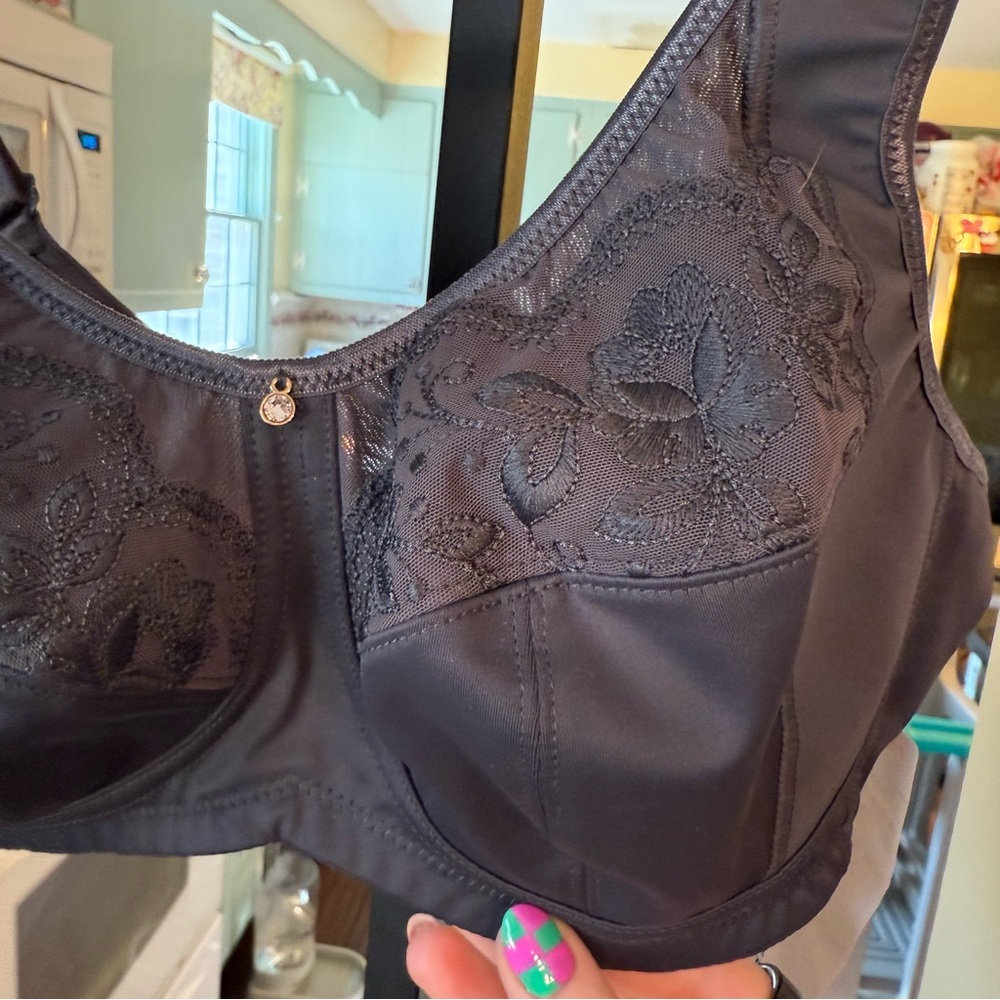 Anita Amica Wire Free Lace Embroidery Bra, size 34C NWT - Picture 4 of 10
